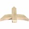 Ekena Millwork Bellingham Rough Sawn Timber Gable Bracket, Douglas Fir, 36"W x 24"H x 4"D x 6"F, 16/12 Pitch GBW036X24X0406BEL00RDF - alternate 2